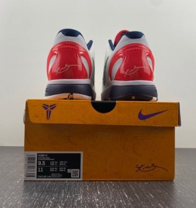 Nike Kobe 6 Protro Team USA White Red Navy
