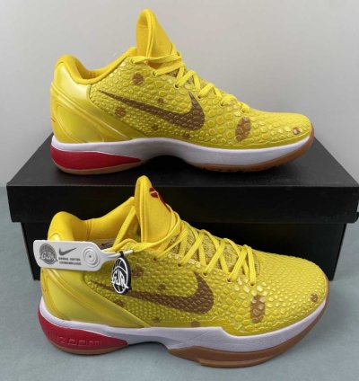 Kobe 6 Protro SpongeBob Kay Yow White Yellow