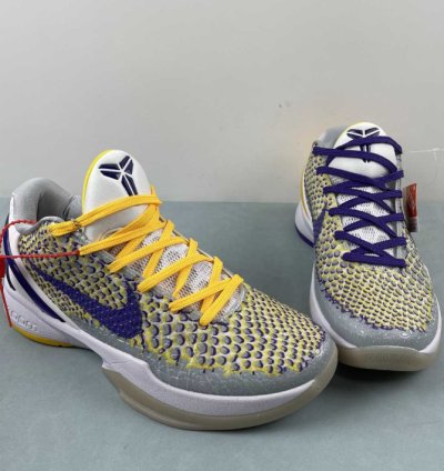 Nike Zoom Kobe 6 Protro 3D Lakers Purple Yellow