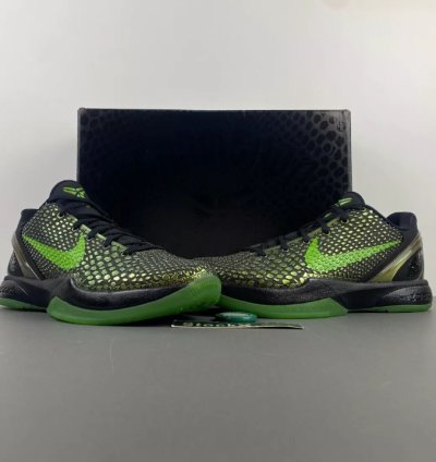 Nike Kobe 6 Supreme Rice Black Gold Green 446442-301