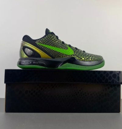 Nike Kobe 6 Supreme Rice Black Gold Green 446442-301