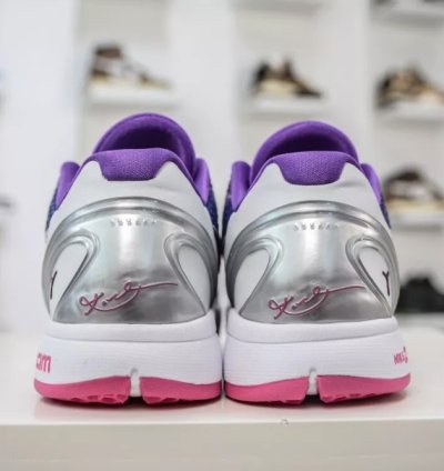 Kobe 6 Protro Purple White Silver Pink CW2190-666