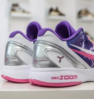 Kobe 6 Protro Purple White Silver Pink CW2190-666
