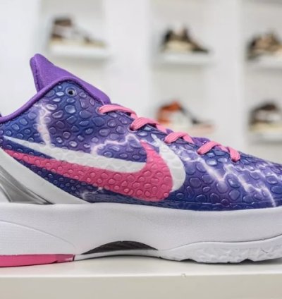 Kobe 6 Protro Purple White Silver Pink CW2190-666