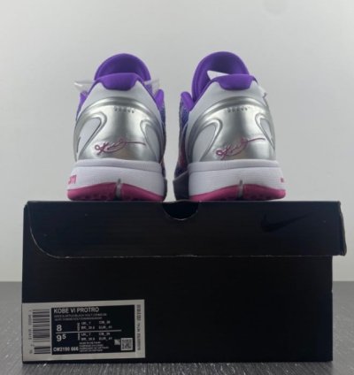 Kobe 6 Protro Purple White Silver Pink