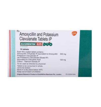 Augmentin Tablet 625mg pack of 50 tabs