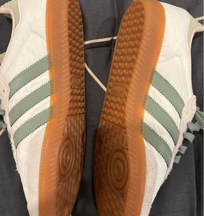 adidas shoes Samba OG 'White Silver Green' - ID0492