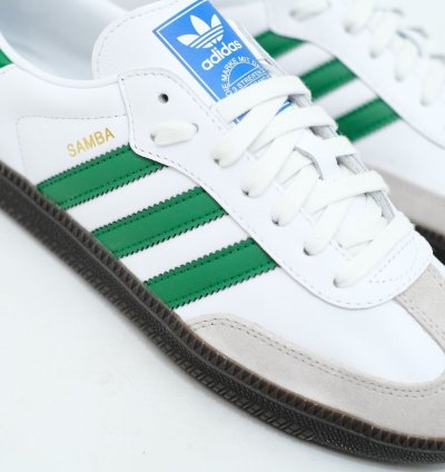 adidas shoes Samba OG 'White Green' - IG1024