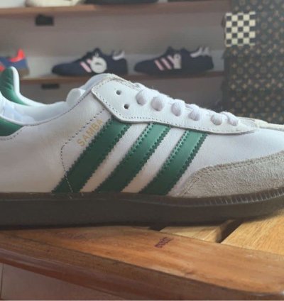 adidas shoes Samba OG 'White Green' - IG1024