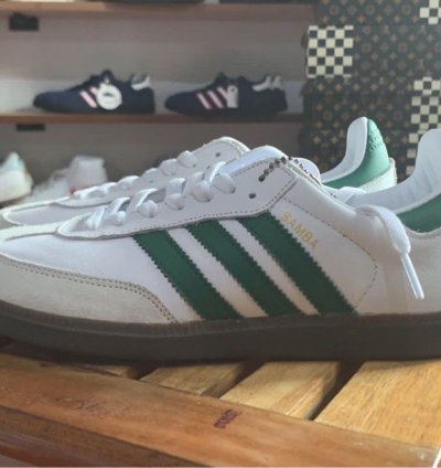 adidas shoes Samba OG 'White Green' - IG1024
