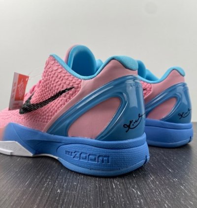 Kobe 6 Protro Pinkfire Blue Black-White