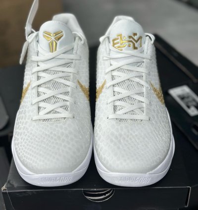 Nike Kobe 6 Protro BHM ' White Metallic Gold '