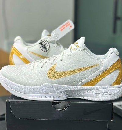 Nike Kobe 6 Protro BHM ' White Metallic Gold '