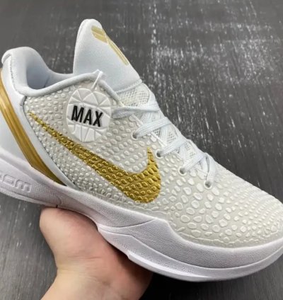 Kobe 6 Protro “BHM” White/Metallic Gold