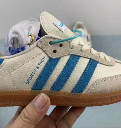 adidas Sporty & Rich Samba OG Cream Blue - IE7096