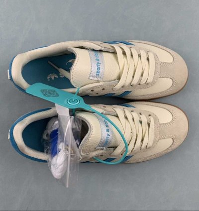 adidas Sporty & Rich Samba OG Cream Blue - IE7096