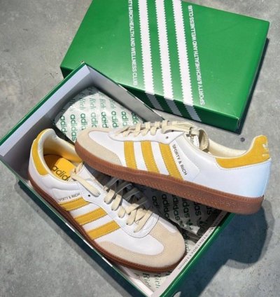 adidas Sporty Rich Samba OG White Bold Gold - IF5661