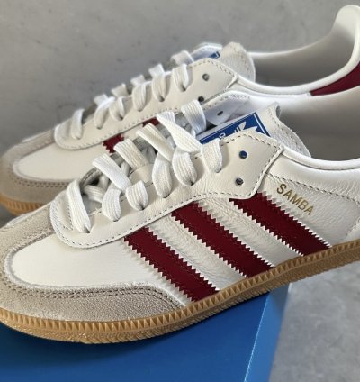 adidas Samba OG White Burgundy Gum - IF3813