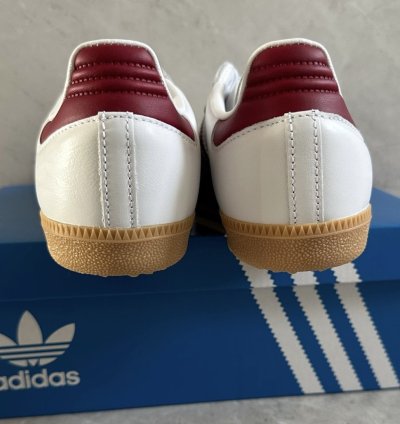 adidas Samba OG White Burgundy Gum - IF3813