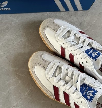 adidas Samba OG White Burgundy Gum - IF3813