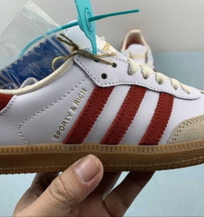 adidas Sporty & Rich Samba OG White Core Burgundy - IF5660