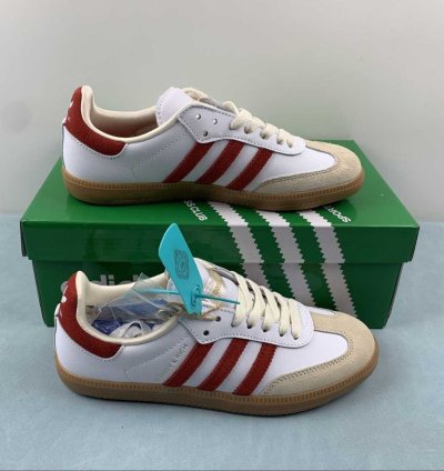 adidas Sporty & Rich Samba OG White Core Burgundy - IF5660