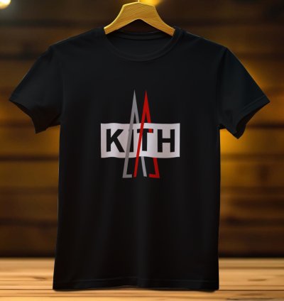 Kith X Moncler Logo Funny Men's T Shirt Size USA