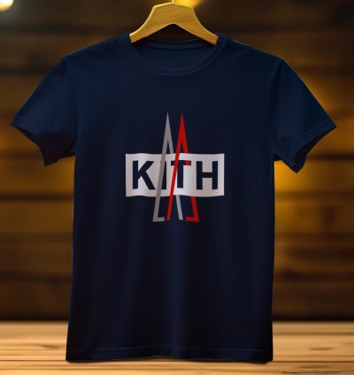 Kith X Moncler Logo Funny Men's T Shirt Size USA