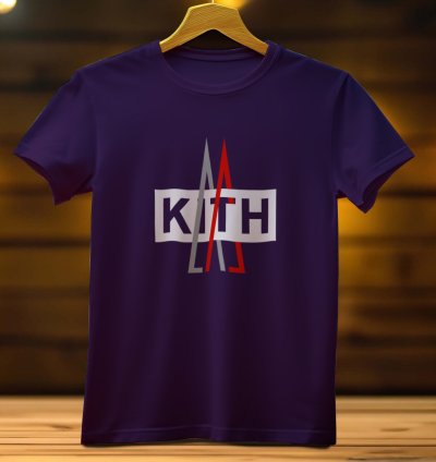 Kith X Moncler Logo Funny Men's T Shirt Size USA