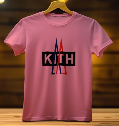 Kith X Moncler Logo Funny Men's T Shirt Size USA