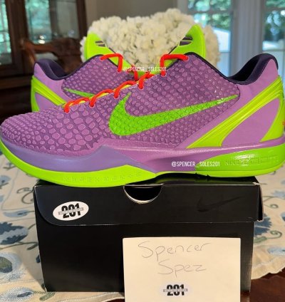 Nike Kobe 6 ' Cheetah ' Purple Green