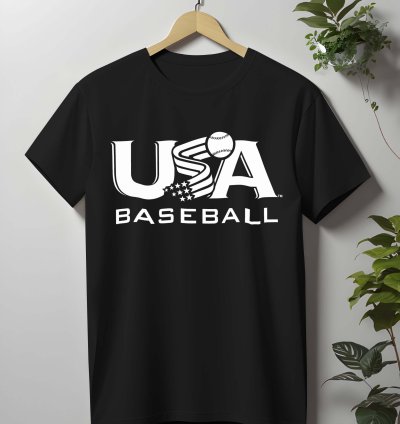 USA Baseball Logo Shirt Mens Size Made In USA