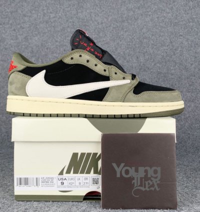 Travis Scott x Air Jordan 1 Low OG Black Olive