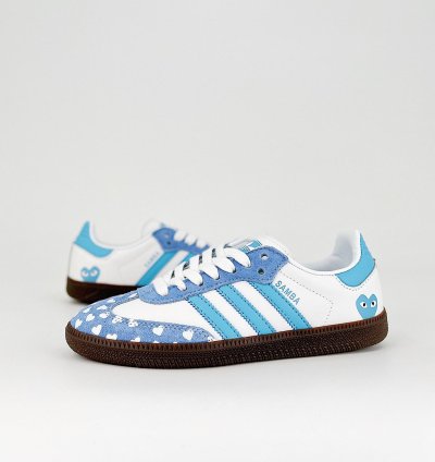 adidas OG Samba x CDG Play White Blue