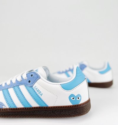 adidas OG Samba x CDG Play White Blue