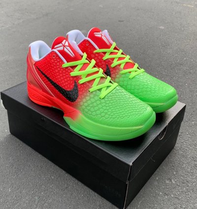 Kobe Protro 6 Faded Grinch - Red Green