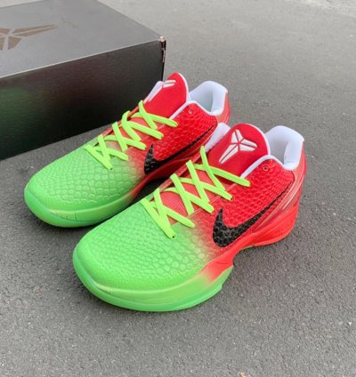 Kobe Protro 6 Faded Grinch - Red Green
