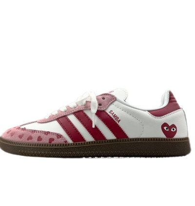 CDG Play x adidas OG Samba White Pink