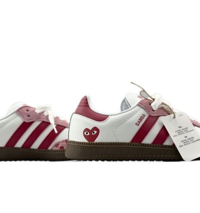 CDG Play x adidas OG Samba White Pink