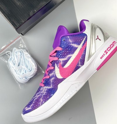 Nike Kobe 6 Lightning Purple Pink White Silver