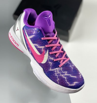 Nike Kobe 6 Lightning Purple Pink White Silver