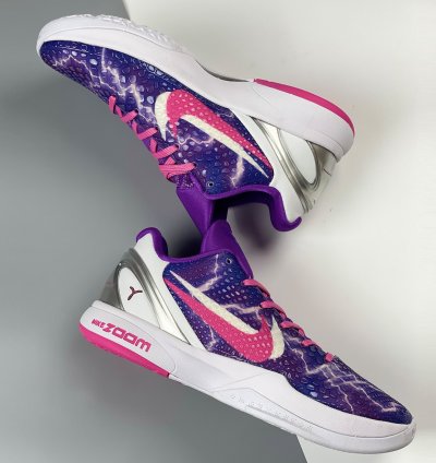 Nike Kobe 6 Lightning Purple Pink White Silver