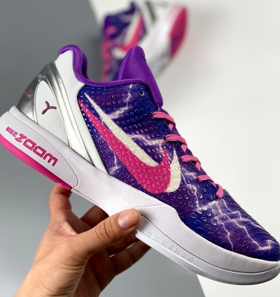Nike Kobe 6 Lightning Purple Pink White Silver