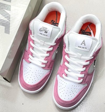 Pink April Skateboards x Nike SB Dunk Low Friends & Family