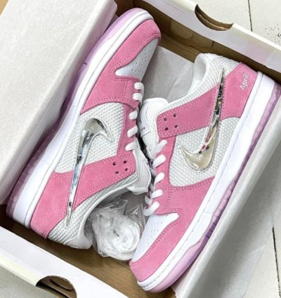Pink April Skateboards x Nike SB Dunk Low Friends & Family