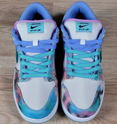 Nike x Futura Laboratories SB Dunk Low Bleached Aqua