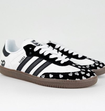 CDG Play x adidas OG Samba White Black