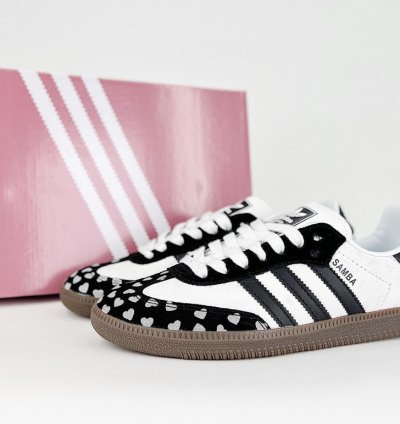CDG Play x adidas OG Samba White Black