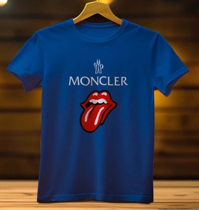 Moncler Tongue Logo Funny Mens T Shirt Size USA