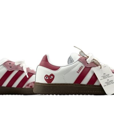CDG Play x adidas OG Samba White Pink